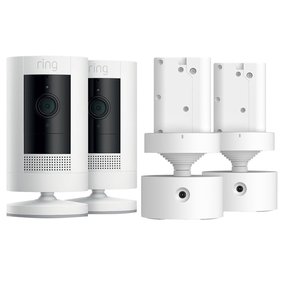 Ring Stick Up Cam 2 Pack with Pan-Tilt Mount, 1080p HD, Indoor/Outdoor, Wi-Fi - SuperSaverAU - view 1