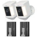 Ring Spotlight Cam Plus Battery 2 Pack with 2 Quick Release Battery Packs, 1080p HD Video, Colour Night Vision - SuperSaverAU - view 1