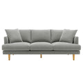 VDL Designs Crown Fabric Sofa Light Grey - SuperSaverAU - view 1