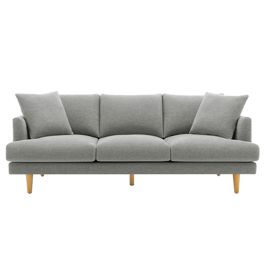 VDL Designs Crown Fabric Sofa Light Grey - SuperSaverAU - view 1