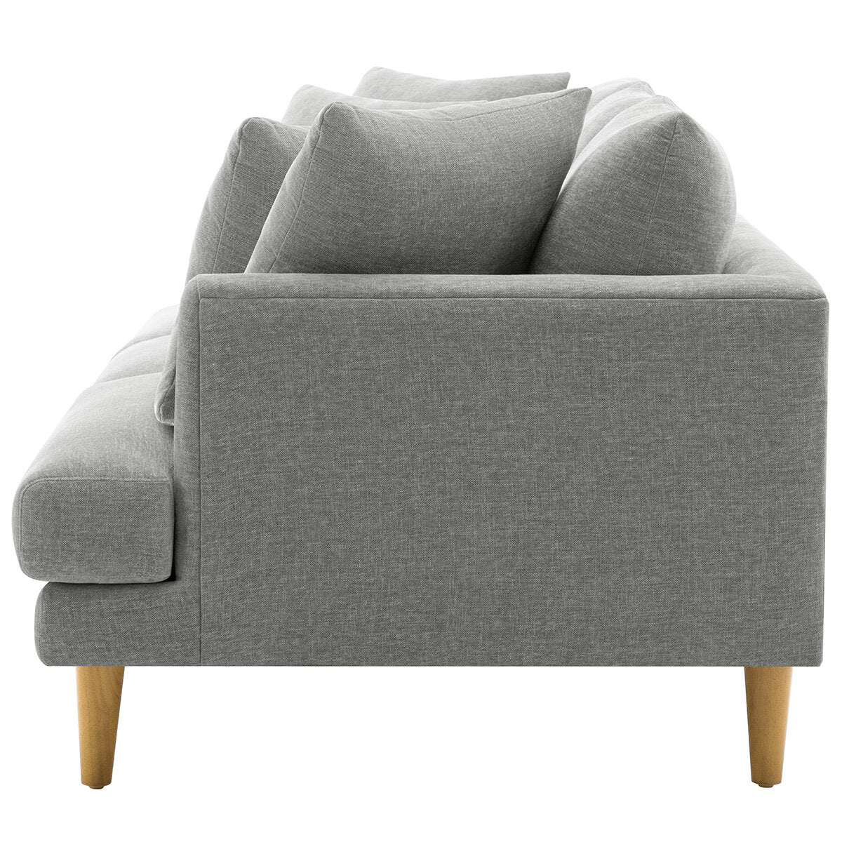 VDL Designs Crown Fabric Sofa Light Grey - SuperSaverAU - view 4