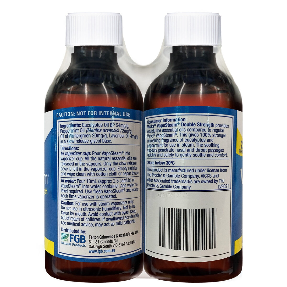 Vicks VapoSteam Double Strength Inhalant 2 x 200ml - SuperSaverAU - view 2