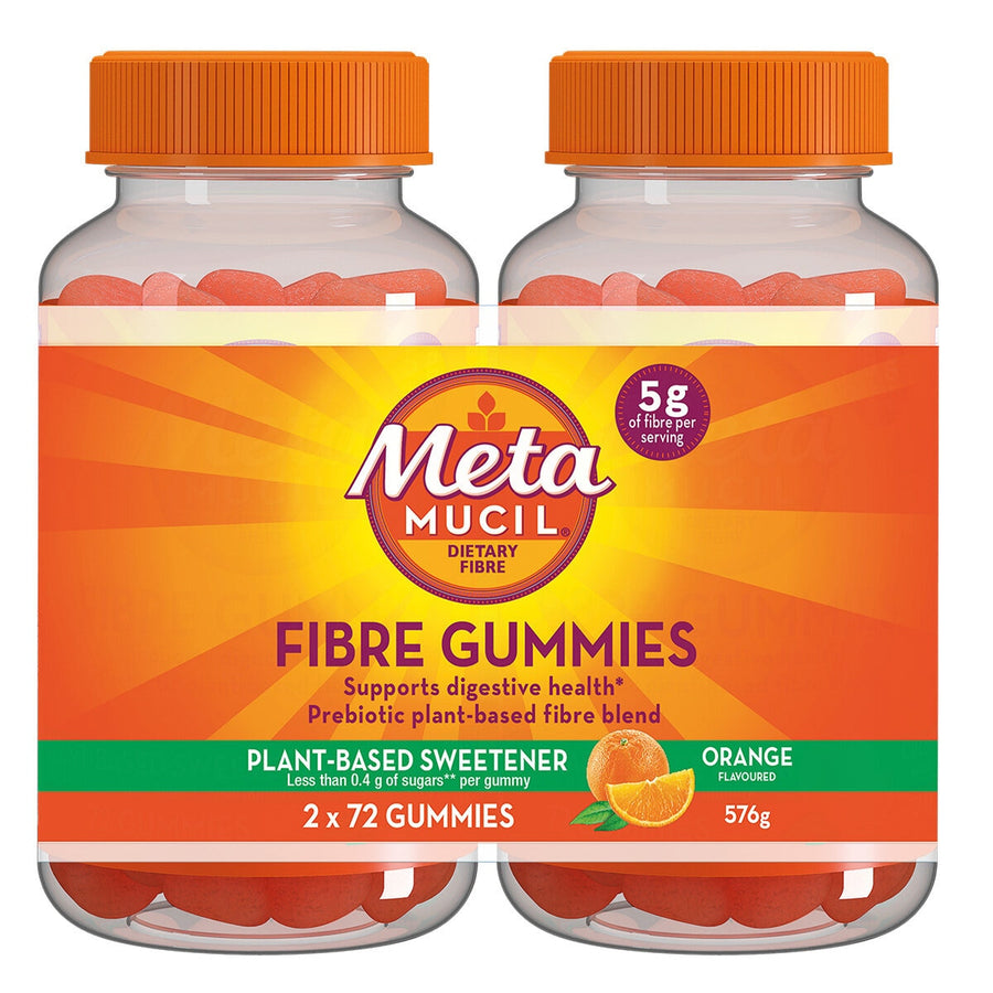 Metamucil Fibre Gummies 2 x 72 Count - SuperSaverAU - view 1