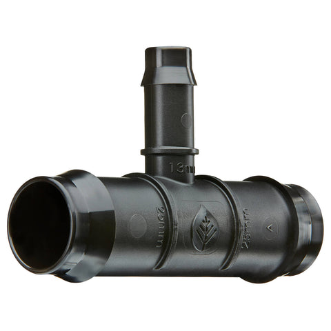 Pope 25 x 13mm Barbed Reducing Tee - Black Poly Drip Irrigation