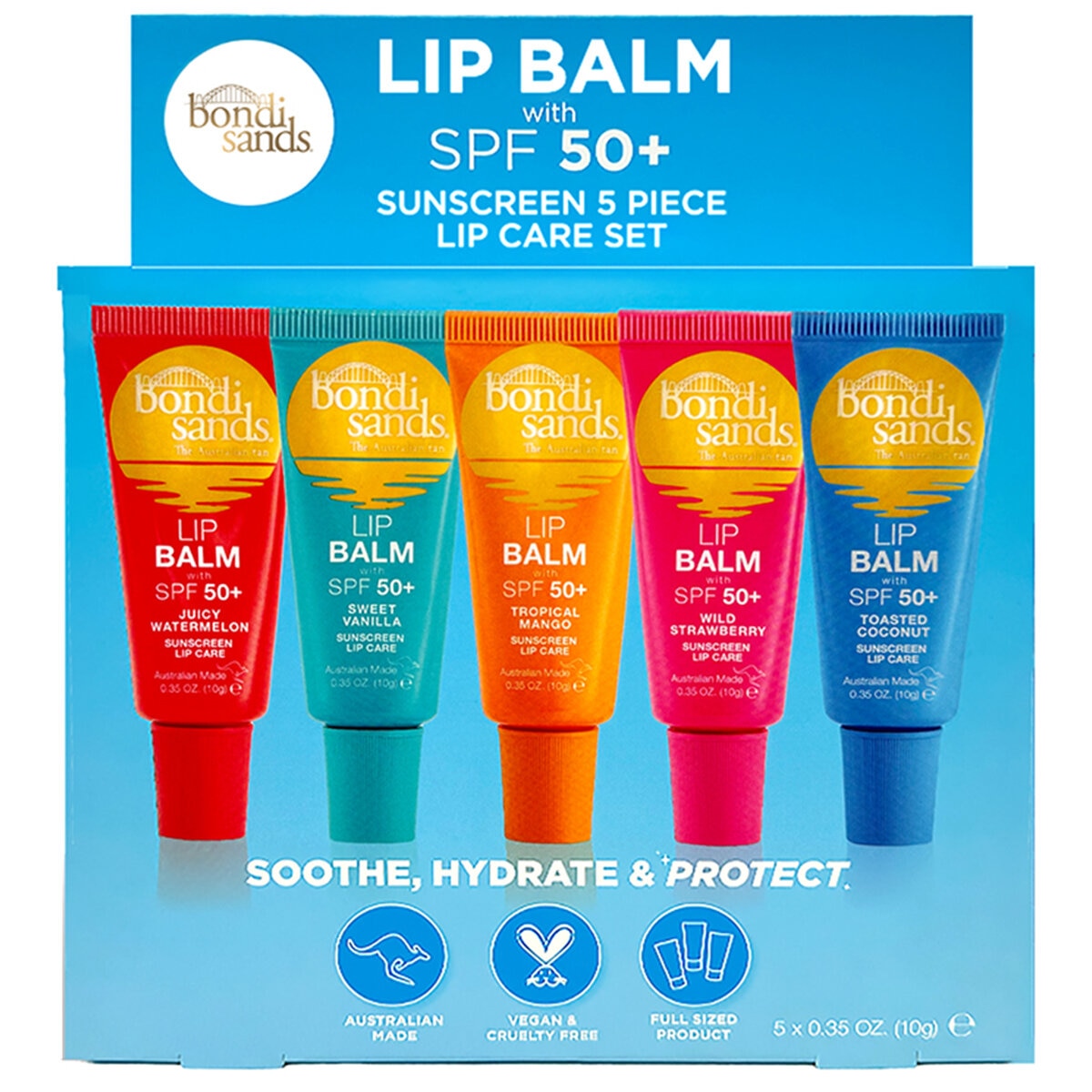 Bondi Sands Lip Balm 5 x 10g - SuperSaverAU - view 1