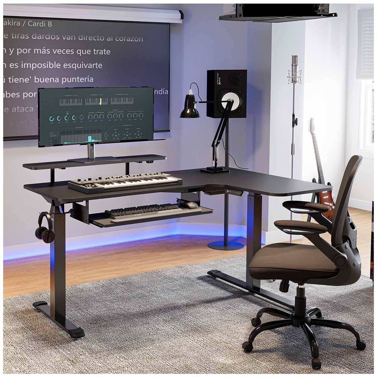 Eureka Ergonomic L Shaped Electric Standing Desk Right Side - SuperSaverAU - view 2