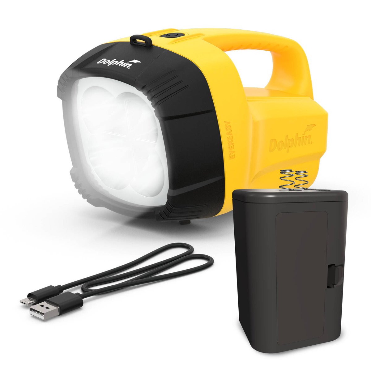 Eveready Dolphin Hybrid Rechargeable Floating LED Lantern 500 Lumen - Waterproof - Durable - 340m Beam Distance