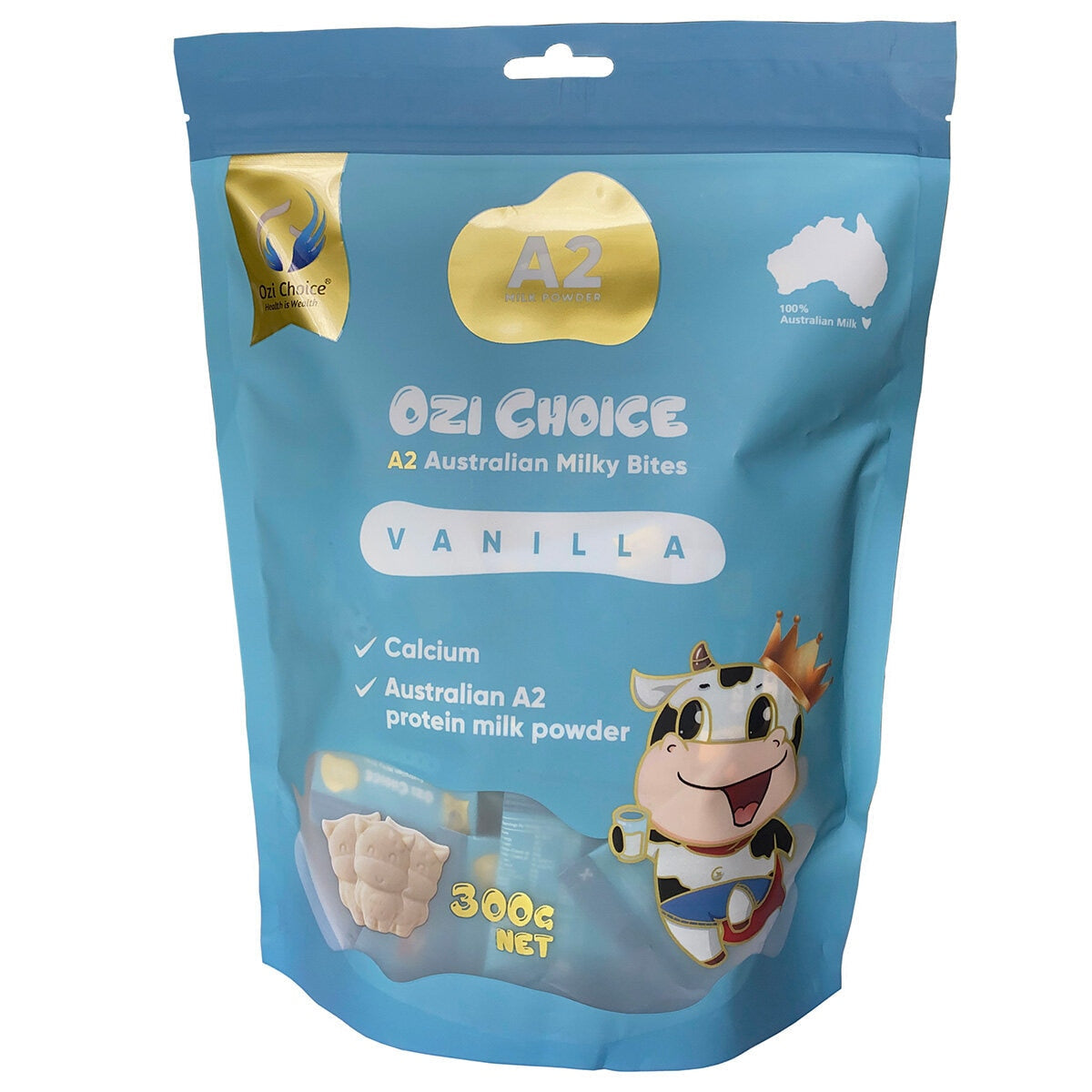 Ozi Choice A2 Australian Milky Bites 300g Vanilla - SuperSaverAU - view 1
