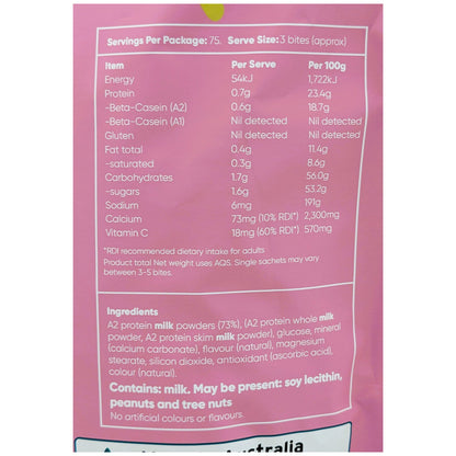 Ozi Choice A2 Australian Milky Bites 300g Strawberry