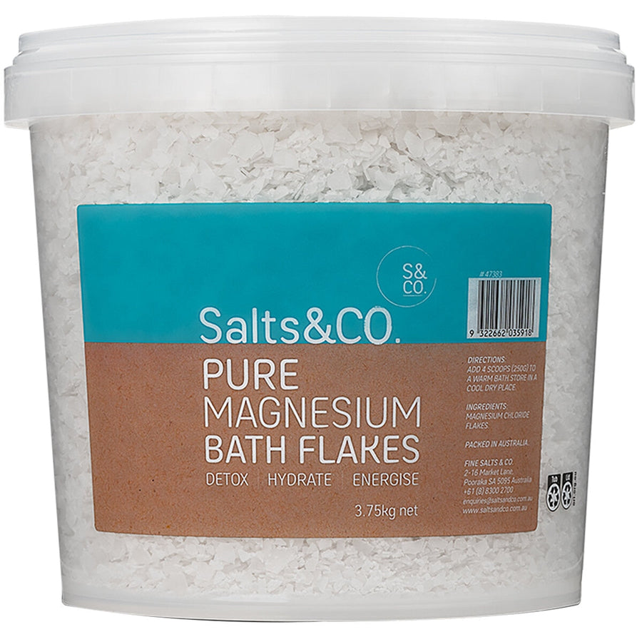 Salts & Co. Pure Magnesium Bath Flakes 3.75kg - SuperSaverAU - view 1