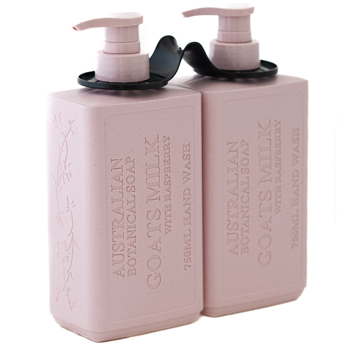 Australian Botanical Soap Hand Wash 2 x 750ml Goats Milk with Raspberry, Kakadu Plum Extract, Organic Aloe Vera - SuperSaverAU - view 3