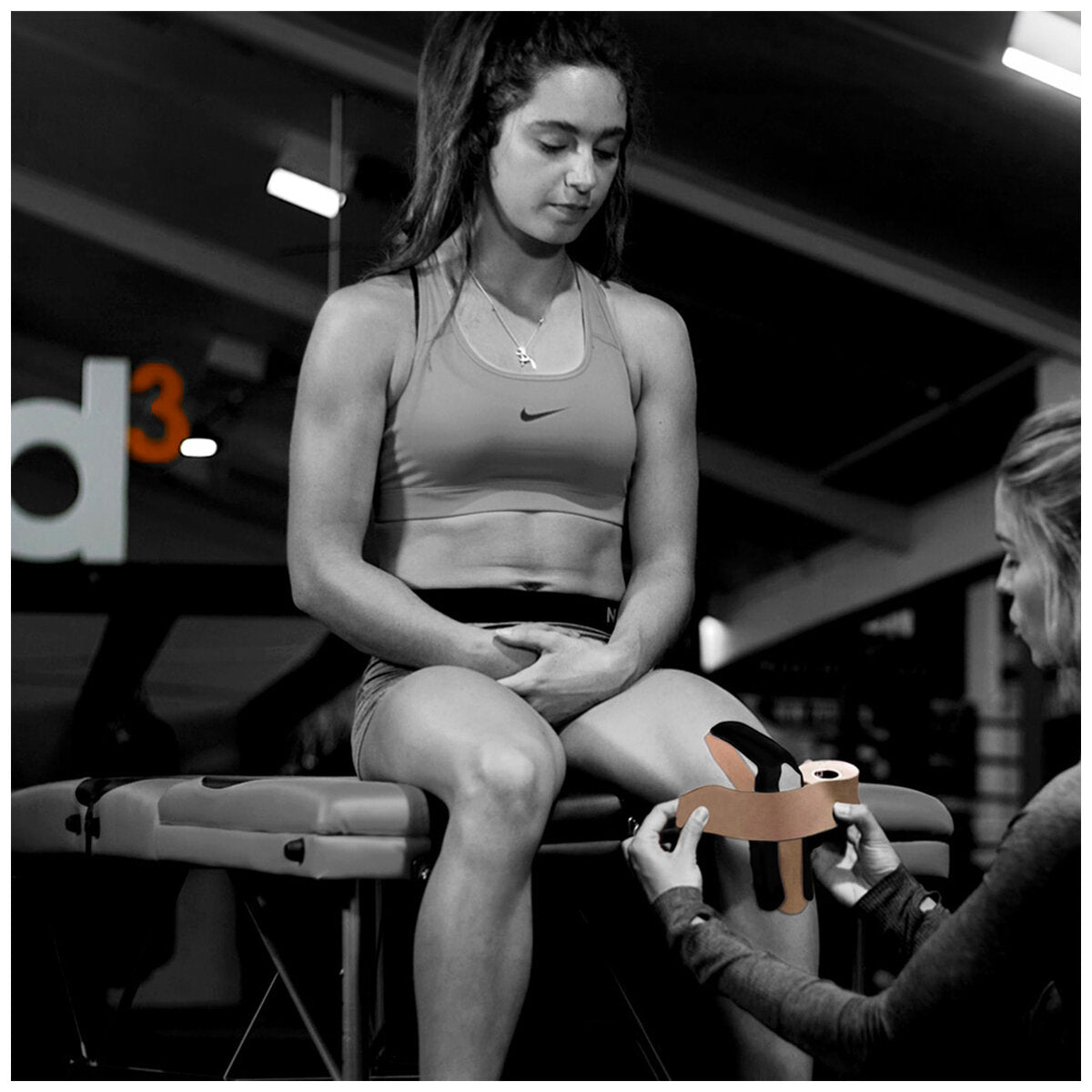 d3 K6.0 Kinesiology Tape 50mm x 6M x 3 Tapes Black