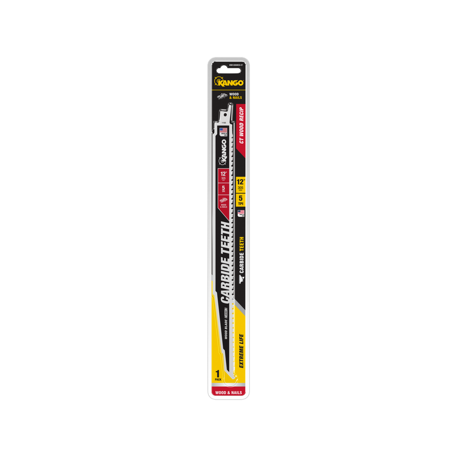 Kango 12" 5 TPI Carbide Teeth Wood Reciprocating Blade - 1 Pack - SuperSaverAU - view 1