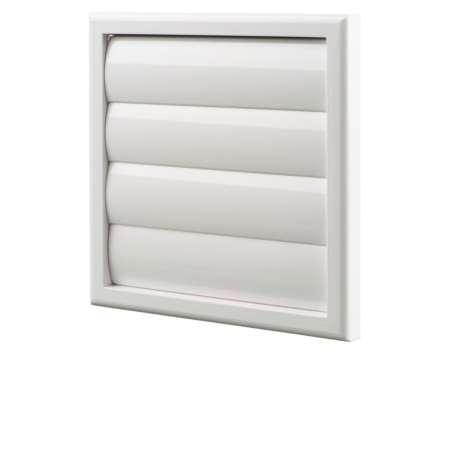 Blauberg 150mm White Square Gravity Grille - ABS Plastic - UV Protected - SuperSaverAU - view 1