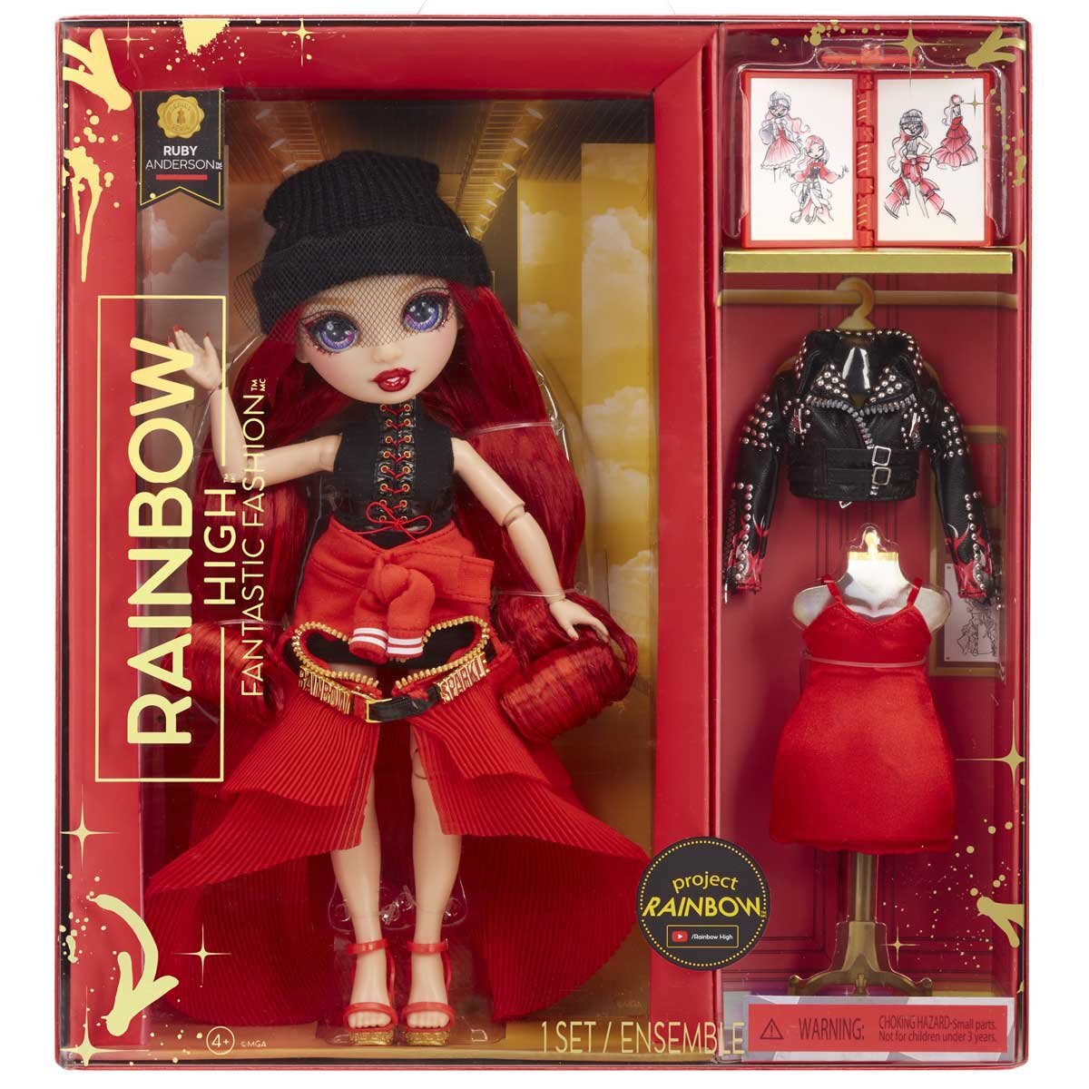 Rainbow High Fantastic Fashion Dolls Ruby - SuperSaverAU - view 3