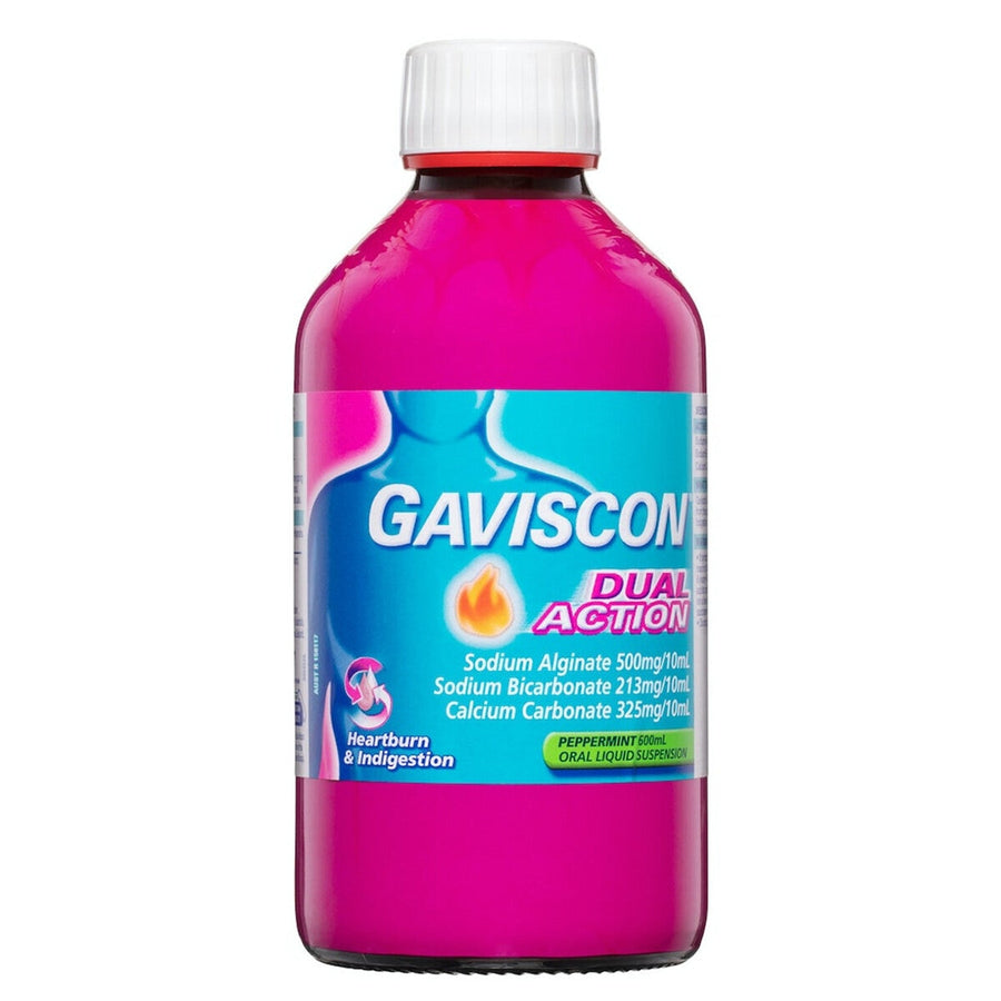Gaviscon Dual Action Liquid 600ml - SuperSaverAU - view 1