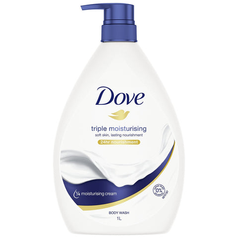 Dove Triple Moisturising Body Wash 2 x 1L - SuperSaverAU - view 2