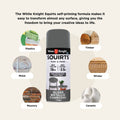 White Knight Squirts Metallic Charcoal Gloss Spray Paint 310g - Solvent-Based, UV Resistant