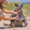 Happy Tails Hooded Pet Towel, Super Absorbent Polyester and Nylon