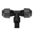 GARDENA 25mm x 3/4" Female Thread Pipeline T-Piece in Black/Dark Grey Plastic