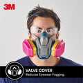 3M Multi Purpose Quick Latch Respirator - 1 Pack - 110mm x 140mm - Grey - SuperSaverAU - view 4