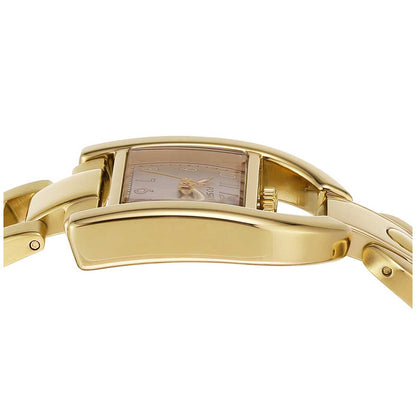 Fossil Harwell Gold Tone Women's Watch ES5327 - Silver Sunray Dial, Gold Tone Stainless Steel Bracelet