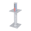 Pryda 130mm M10 Centre Pin Post Anchor - Galvanised Steel - Durable Termite Protection - SuperSaverAU - view 1