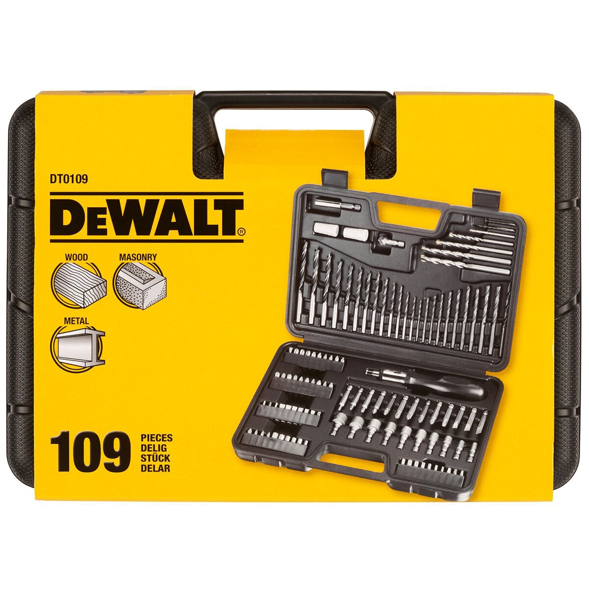 DeWALT 109 Piece Mixed Accessory Set with ToughCase+ System
