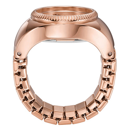 Fossil Rose Gold Tone Women's Ring Watch ES5247