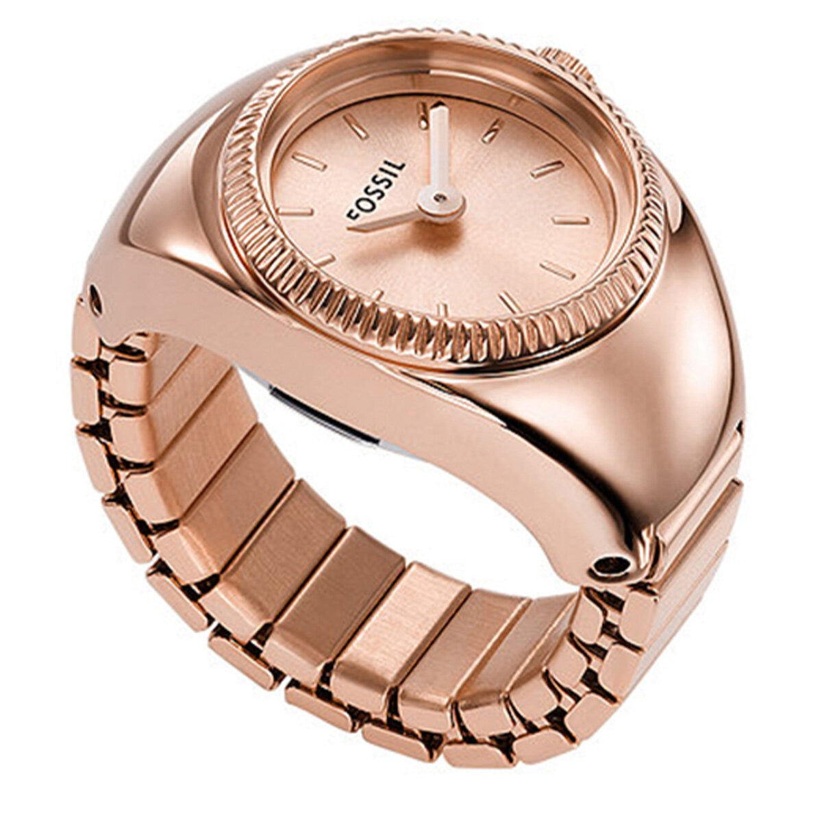 Fossil Rose Gold Tone Women's Ring Watch ES5247
