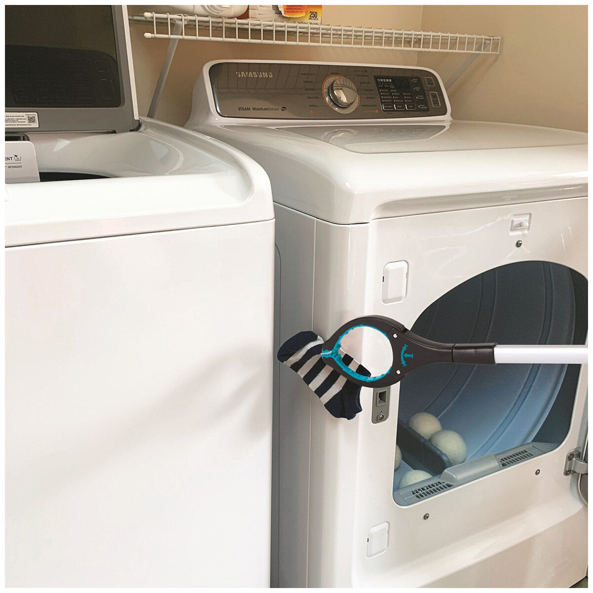 BirdRock Home Grabber Tool 2 Pack - Lightweight Ergonomic Reacher with Rubber Grip & Magnet