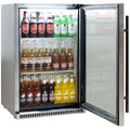Schmick 118L Alfresco Bar Fridge - 304 Stainless Steel, Heated Triple Glazed Door - SK118R-SS