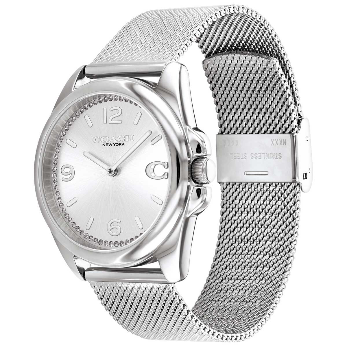 Coach Greyson Stainless Steel Silver White Dial Women's Watch 14504146 - SuperSaverAU - view 2