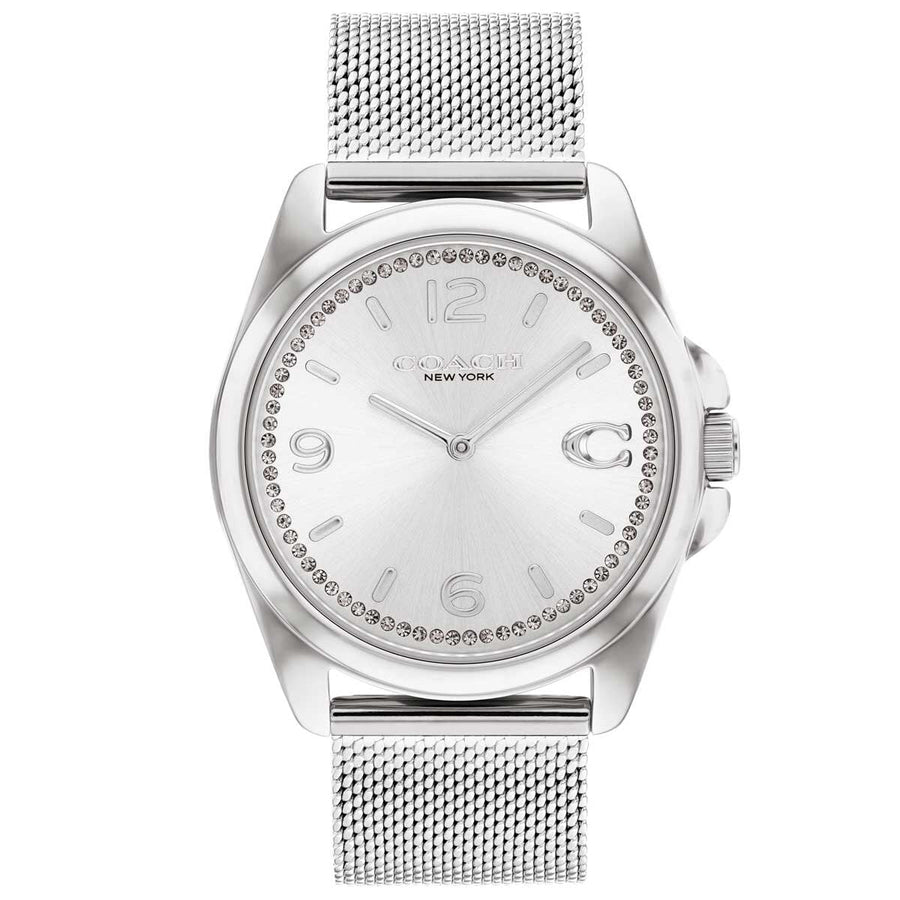 Coach Greyson Stainless Steel Silver White Dial Women's Watch 14504146 - SuperSaverAU - view 1