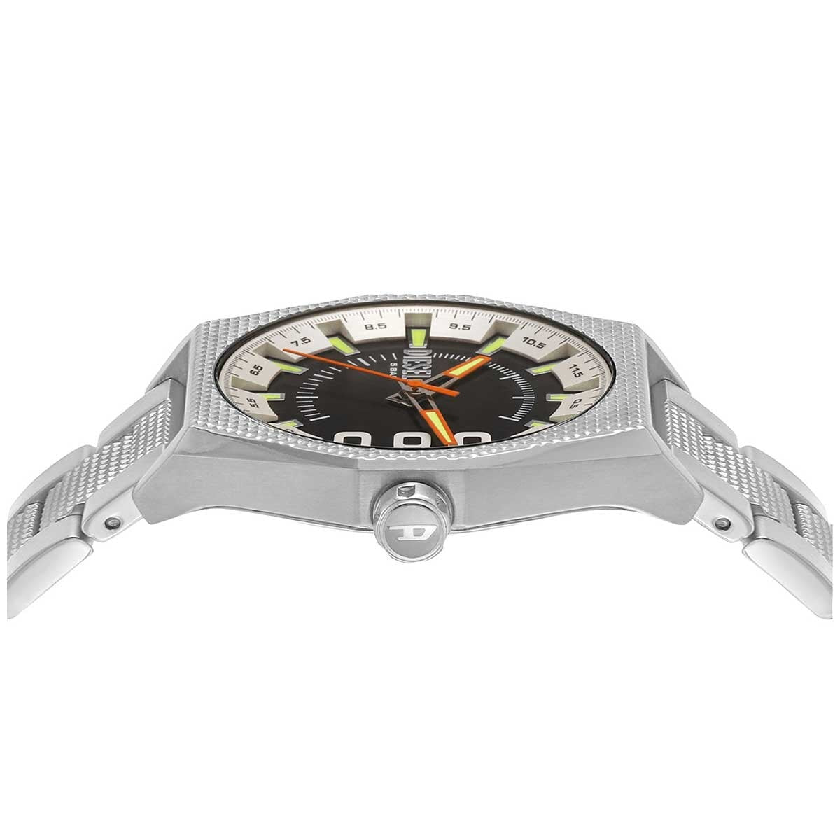 Diesel Scraper Stainless Steel Men's Watch DZ2172 43mm Black Sunray Dial Stainless Steel Bracelet - SuperSaverAU - view 4