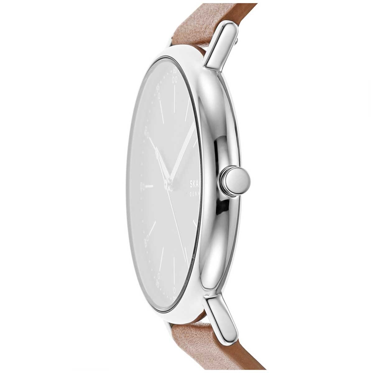 Skagen Signatur Brown Leather Men's Watch SKW6578 - SuperSaverAU - view 5