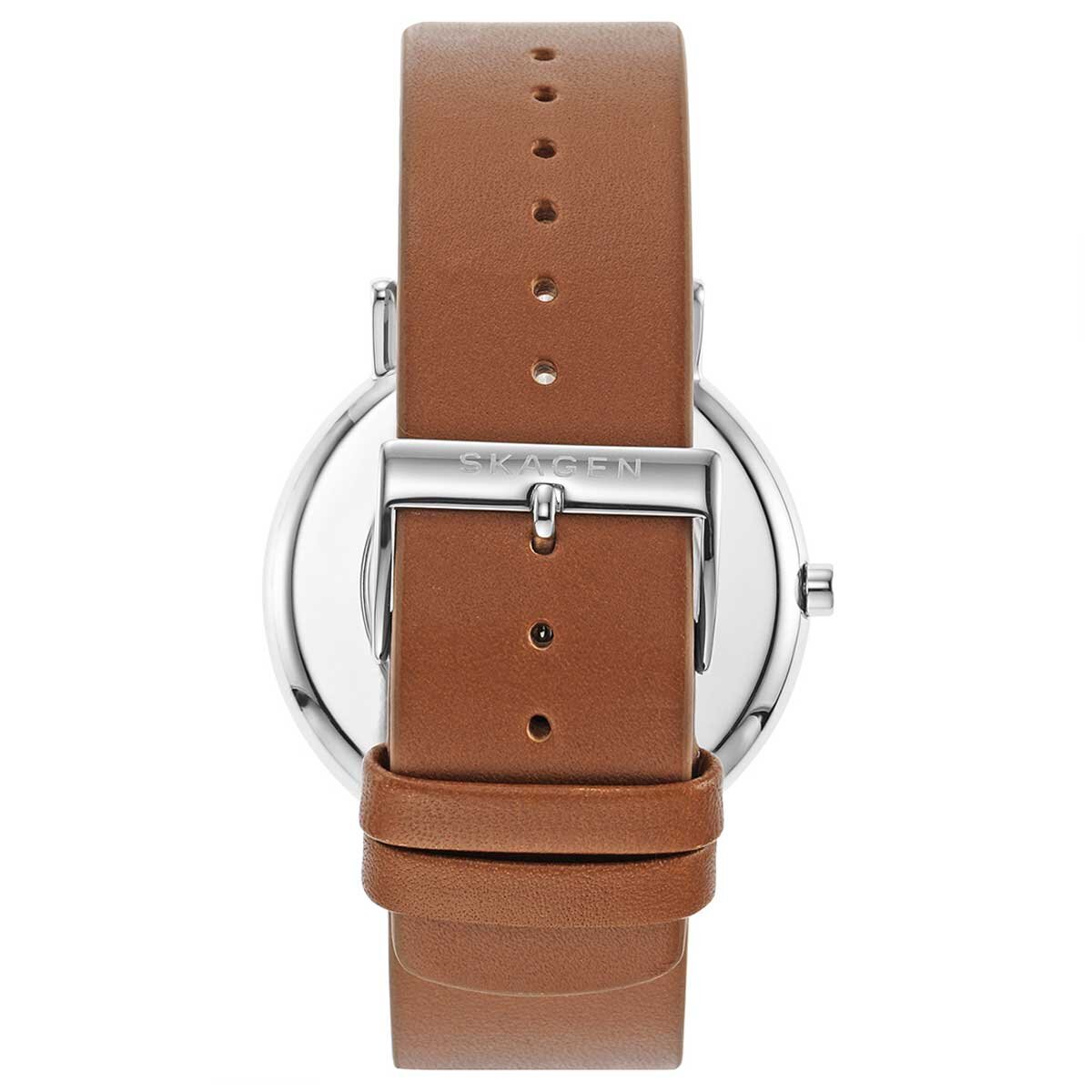 Skagen Signatur Brown Leather Men's Watch SKW6578 - SuperSaverAU - view 7