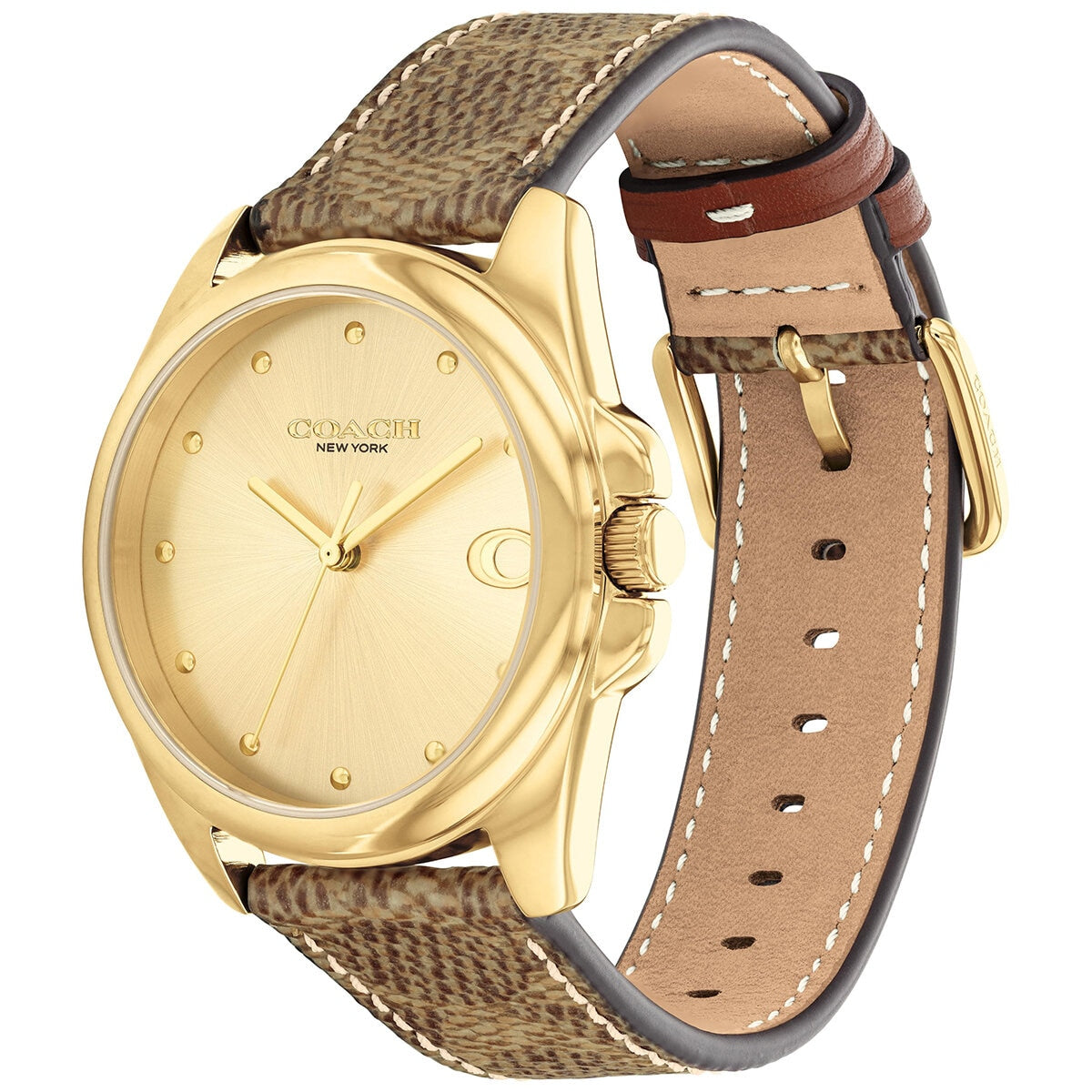 Coach Greyson Brown Leather Strap Women's Watch 14504111 - SuperSaverAU - view 2