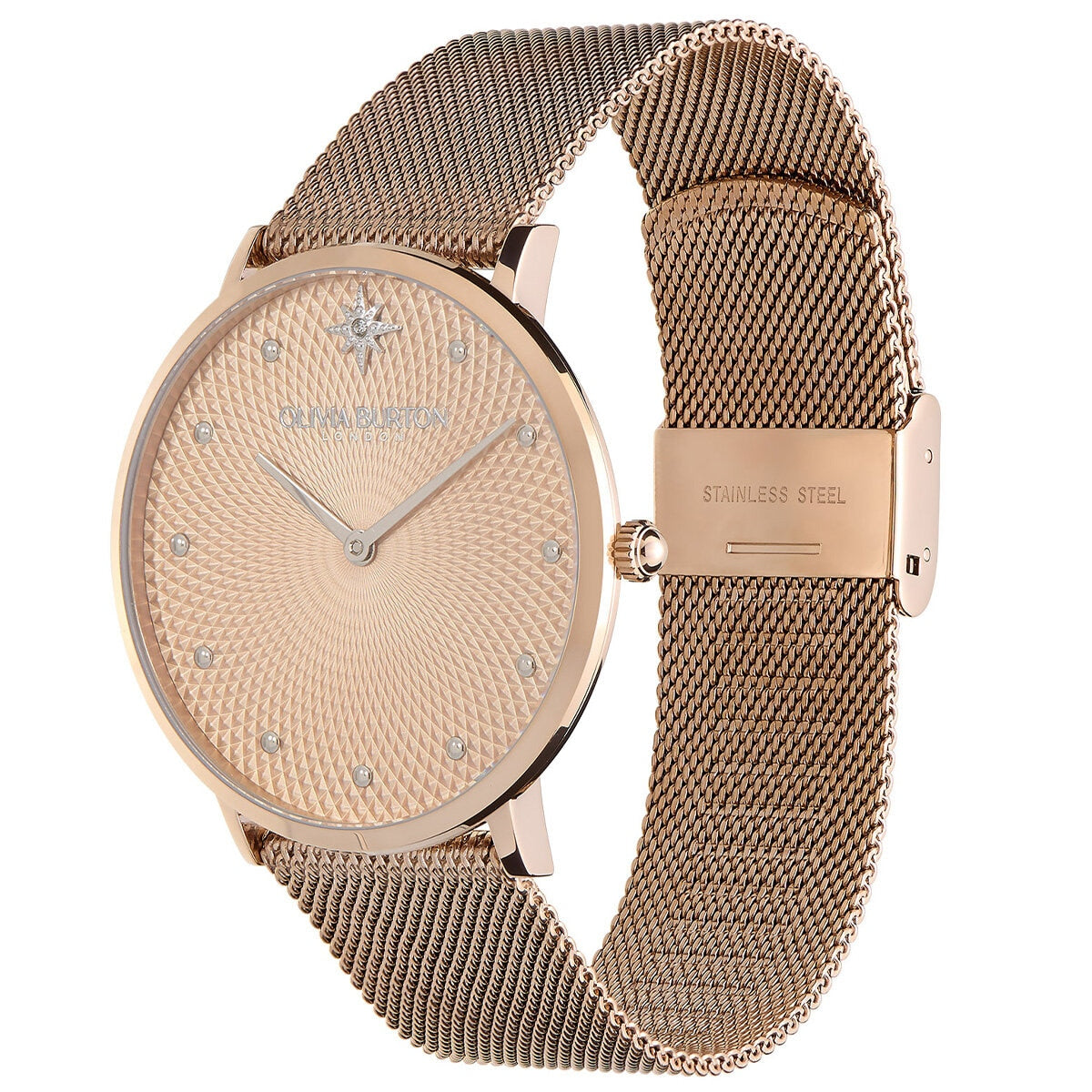 Olivia Burton Ionic Carnation Gold Dial Women's Watch 24000025 - SuperSaverAU - view 2