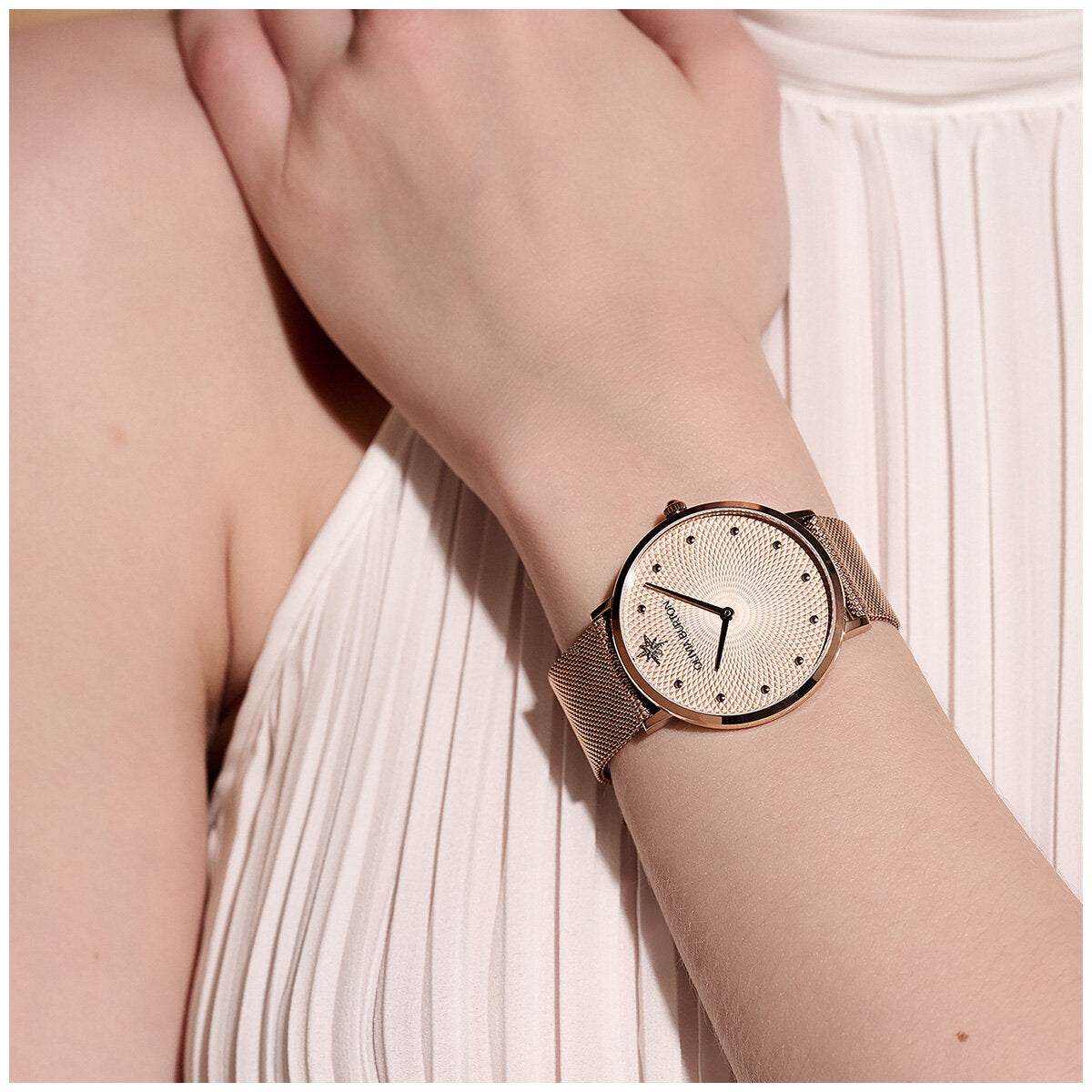 Olivia Burton Ionic Carnation Gold Dial Women's Watch 24000025 - SuperSaverAU - view 5