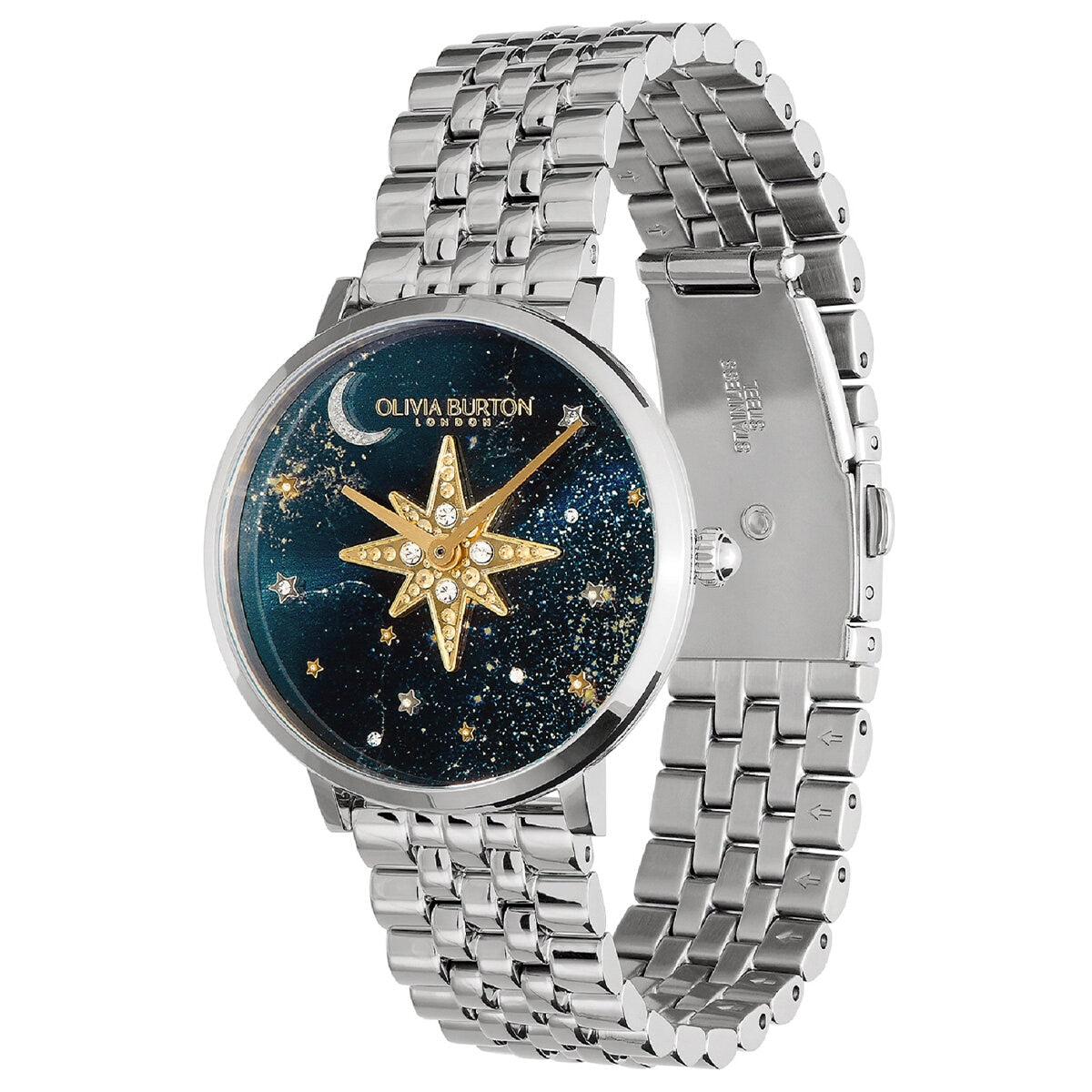 Olivia Burton Celestial Nova Stainless Steel Blue Dial Women's Watch 24000080 - SuperSaverAU - view 2