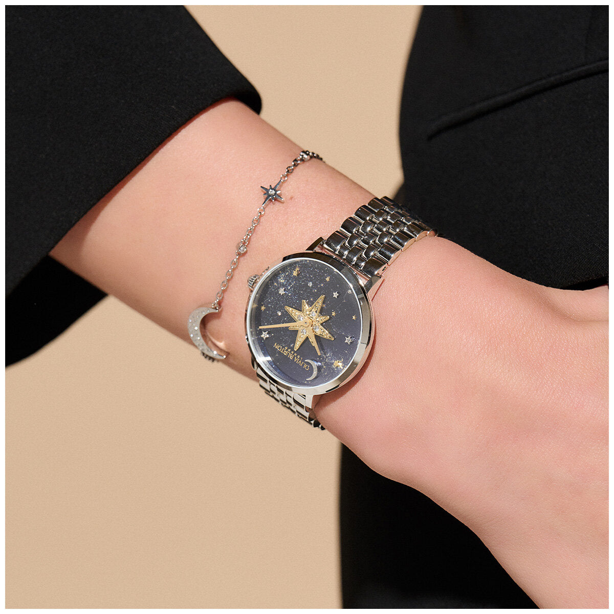 Olivia Burton Celestial Nova Stainless Steel Blue Dial Women's Watch 24000080 - SuperSaverAU - view 5