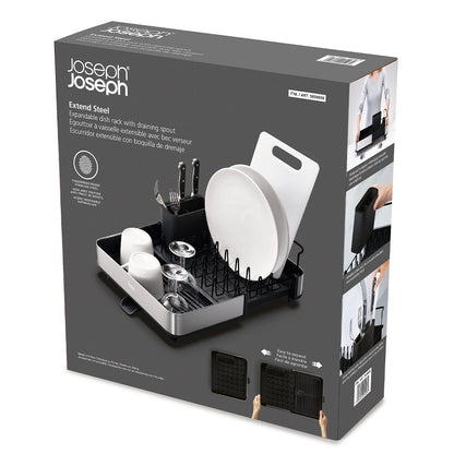 Joseph Joseph Extend Steel Dish Rack Black