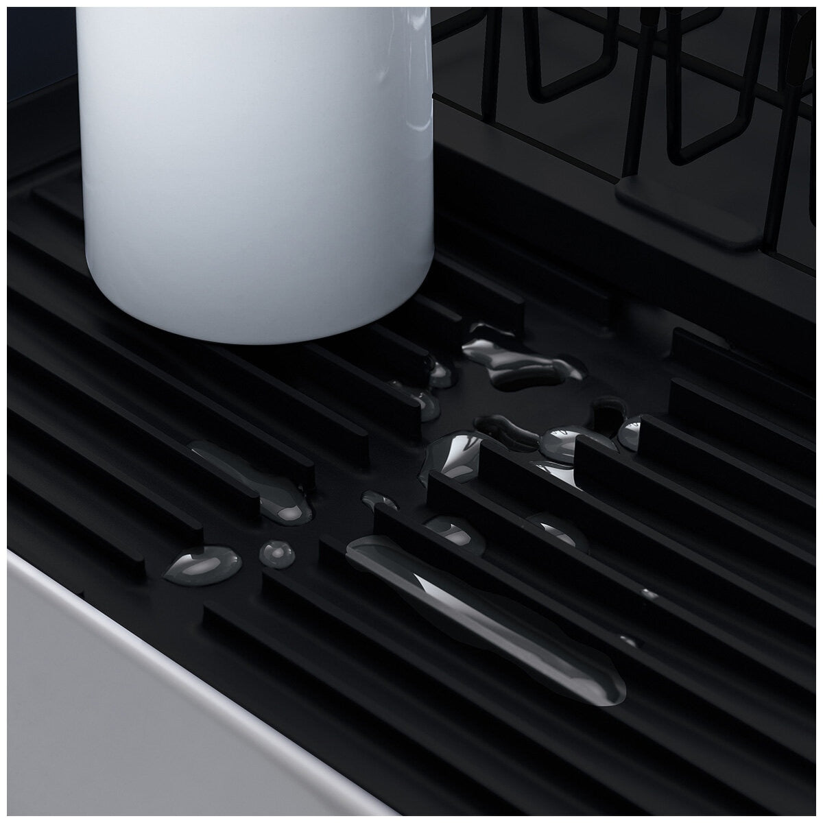 Joseph Joseph Extend Steel Dish Rack Black