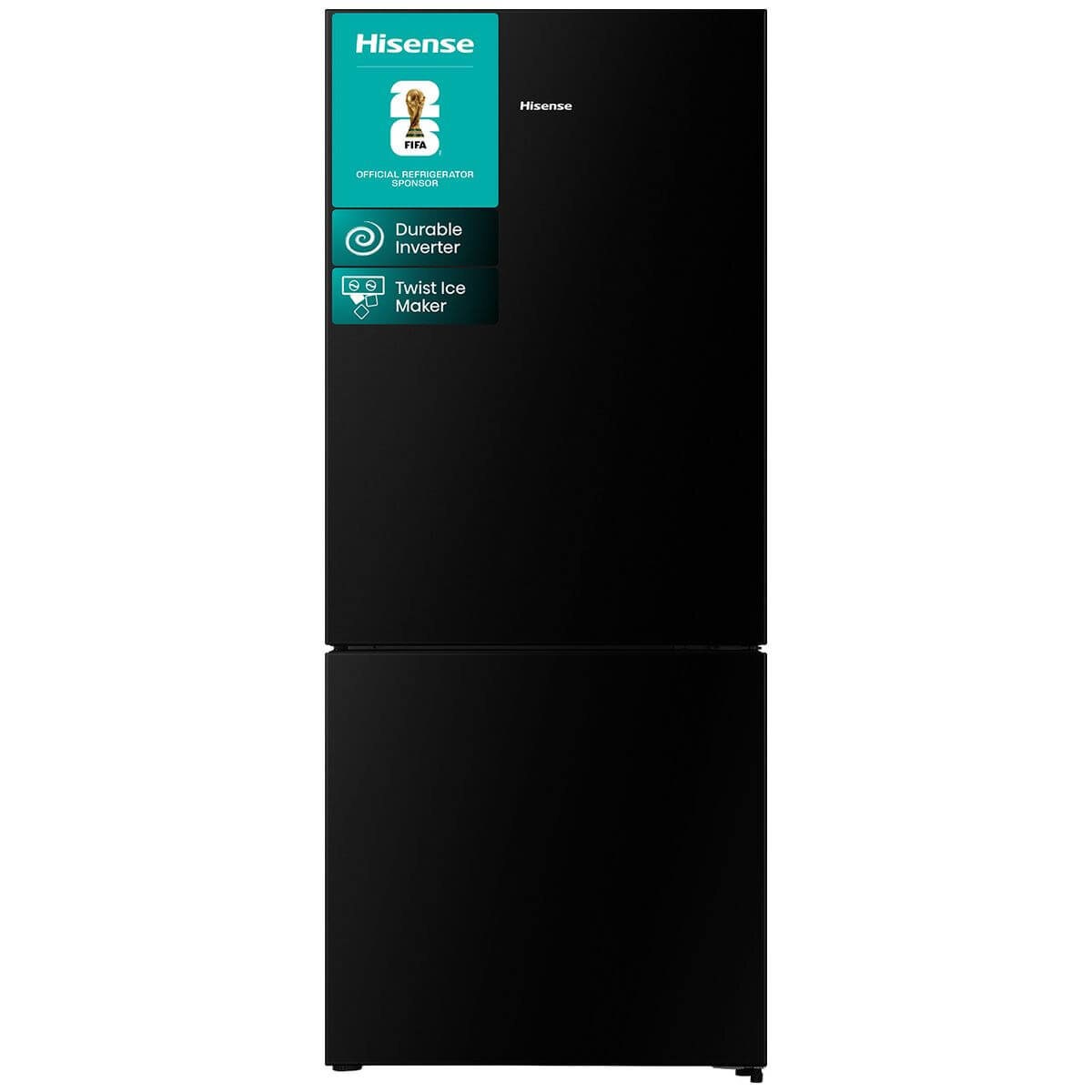 Hisense 417L Bottom Mount Fridge - Charcoal Finish, 4.5 Star Energy, Inverter Technology - HRBM419B