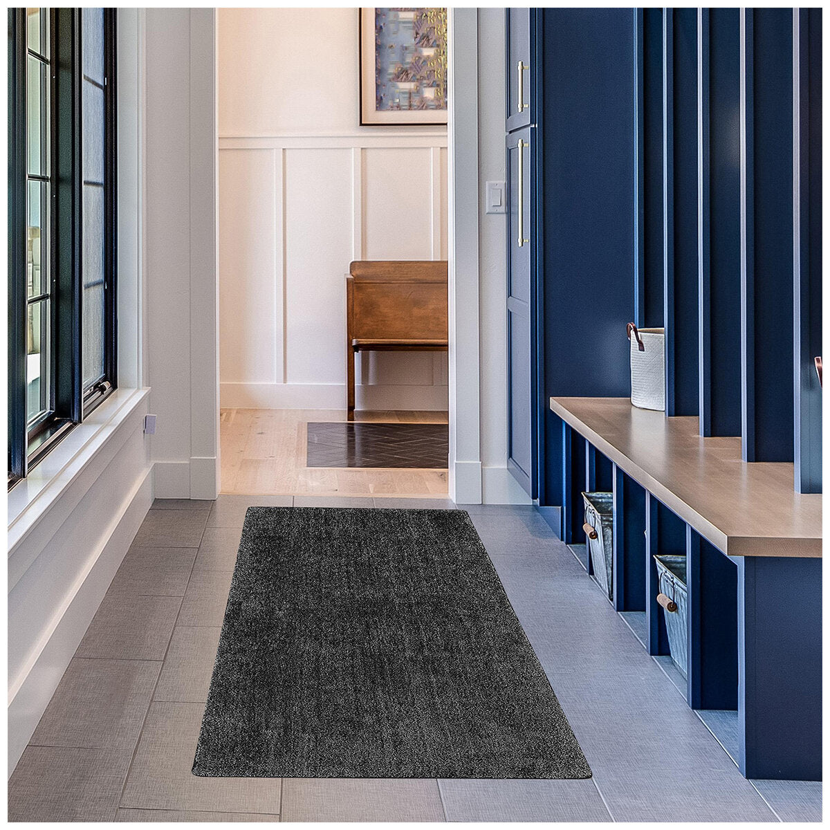 Eurow Trek N' Clean Microfibre Floor Runner Mat - Absorbent, Non-Slip, Machine Washable - SuperSaverAU - view 1