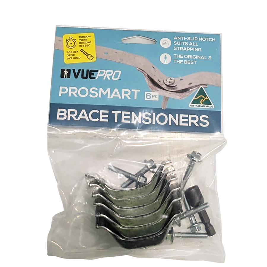 Vuepro Hex Drive Tensioner 6 Pack - Galvanised Steel - Anti-Slip - SuperSaverAU - view 1