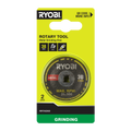 Ryobi Twist Lock Grinding Discs 2 Pack - 38mm - Metal Grinding - 35,000 RPM - SuperSaverAU - view 1