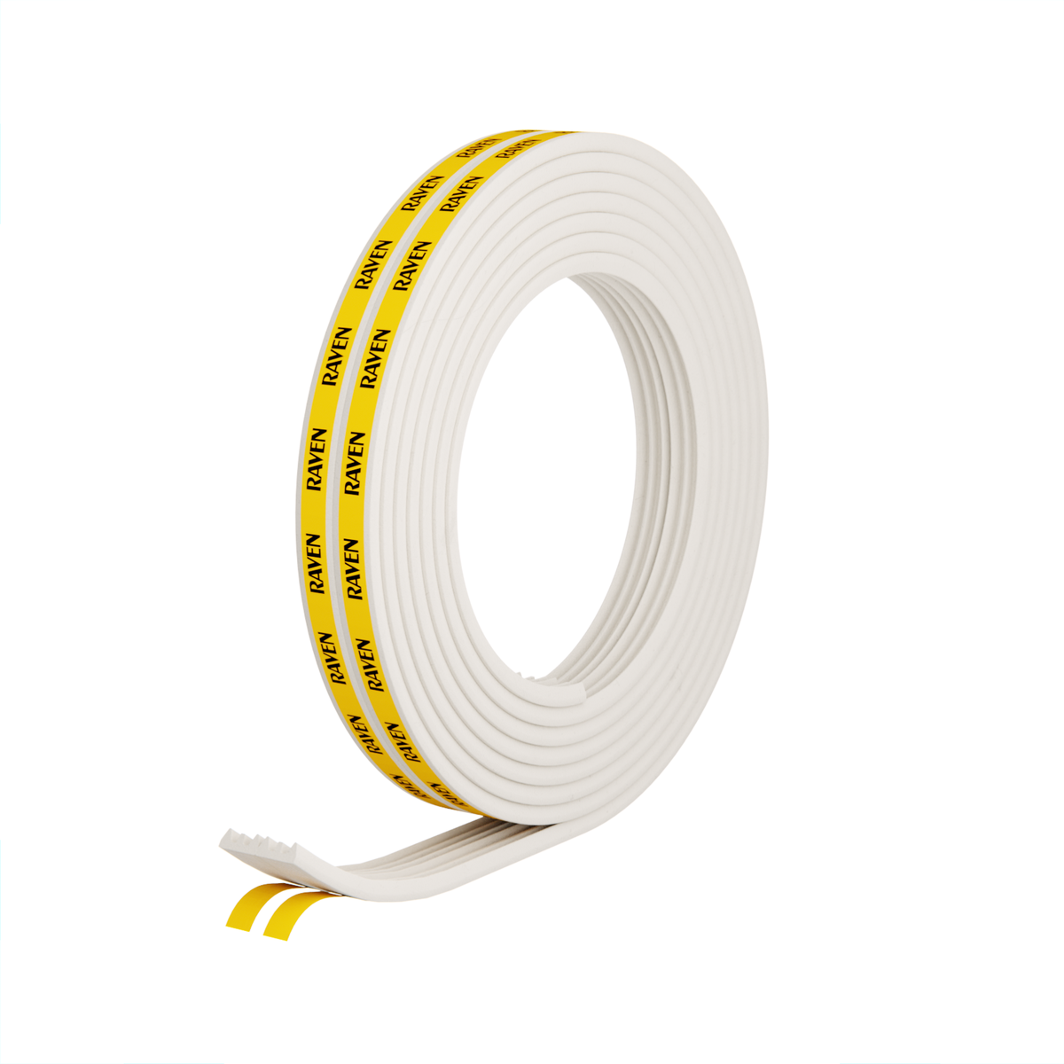 Raven RP59 5000mm White Self Adhesive EPDM Window and Door Weather Strip