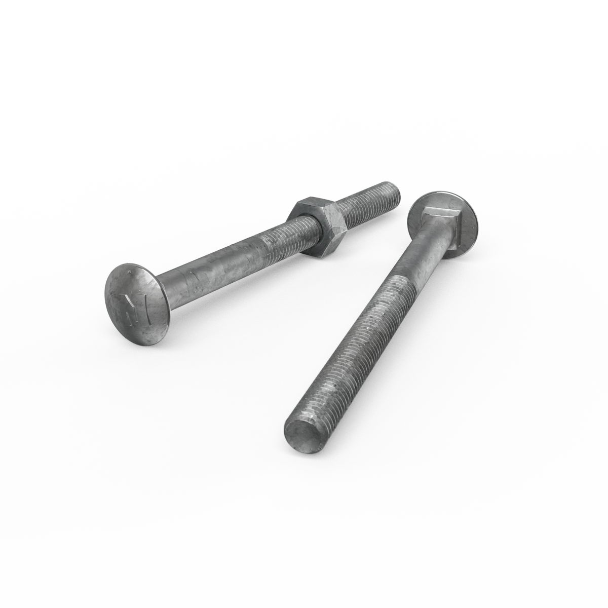 Zenith M8 x 100mm Hot Dip Galvanised Cup Head Bolts Nuts 25 Pack - SuperSaverAU - view 3